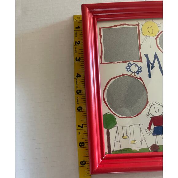 New Mommy and Me Collage Wood  Picture Red Frame - Picture 5 of 11